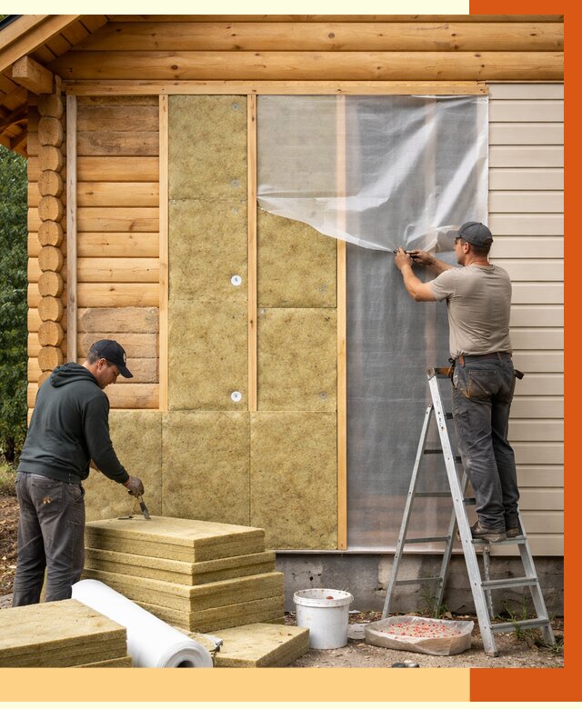 Утепление дома из бруса в Сургуте от 3833 руб./м2 — работы под ключ | ТепломастерСрг