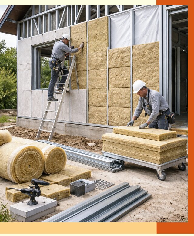 Утепление дома из ЛСТК в Сургуте от 5315 руб./м² — профессионально | ТепломастерСрг