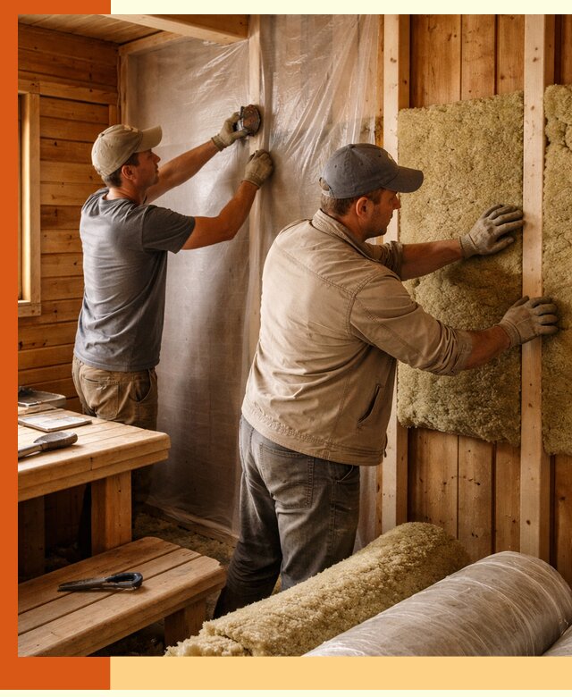 Утепление бани изнутри в Сургуте качественно и недорого