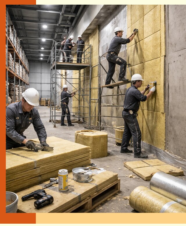 Утепление логистического центра в Сургуте качественно и экономично