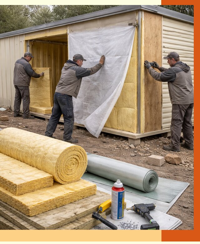 Утепление строительной бытовки в Сургуте от 12778 руб. под ключ | ТепломастерСрг