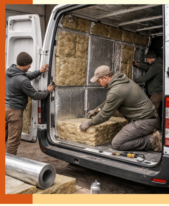 Утепление фургона в Сургуте: профессиональная теплоизоляция и шумоизоляция