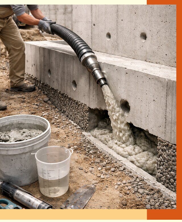 Заполнение полостей фундамента в Сургуте от 6951 руб. под ключ | ТепломастерСрг