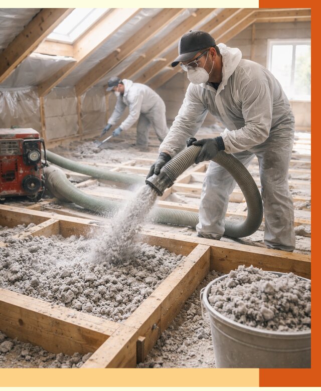 Утепление эковатой в Сургуте от 3015 руб./м2 — монтаж и задувка | ТепломастерСрг