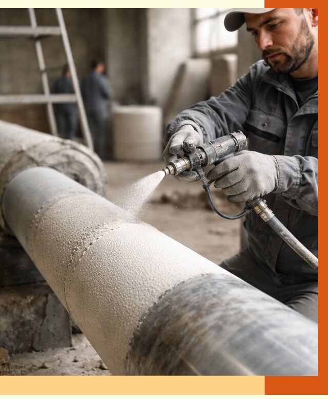 Утепление труб жидкой теплоизоляцией в Сургуте от 7667 руб. под ключ | ТепломастерСрг