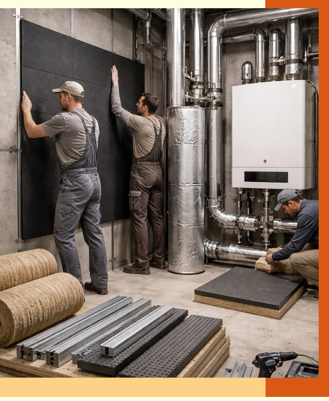 Шумоизоляция котельной в Сургуте от 6644 руб. под ключ | Профессиональная звукоизоляция — ТепломастерСрг