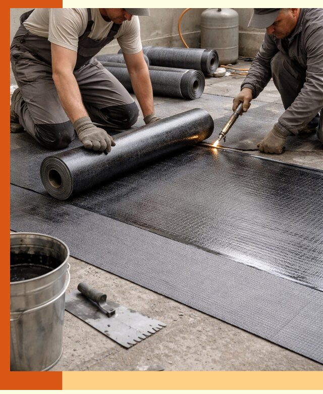 Монтаж гидроизоляционной мембраны в Сургуте для зданий и конструкций